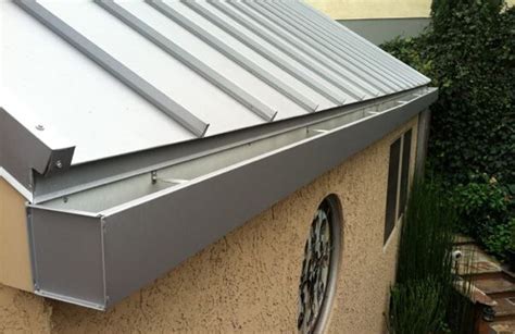 gutters for metal boxed eave|box gutters for metal roof.